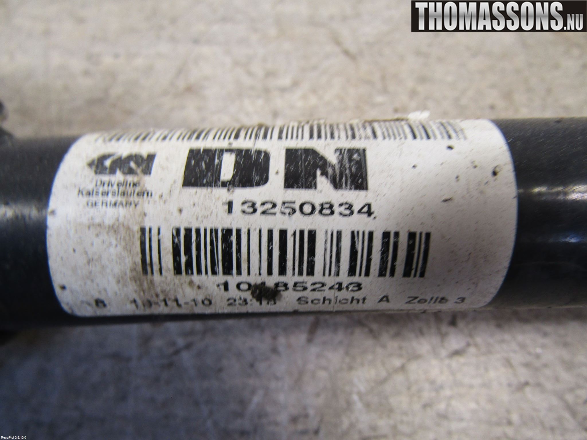 Opel ASTRA J 10-15 Drivaksel Foran Kompl Venstre