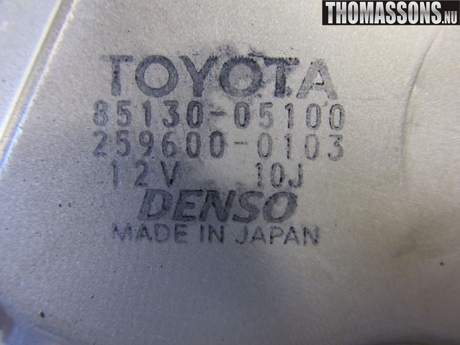 Toyota AVENSIS 07-08 Viskermotor Bakluke