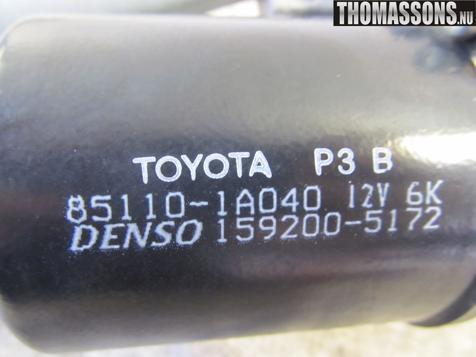 Toyota AVENSIS 07-08 Viskermotor Frontrute