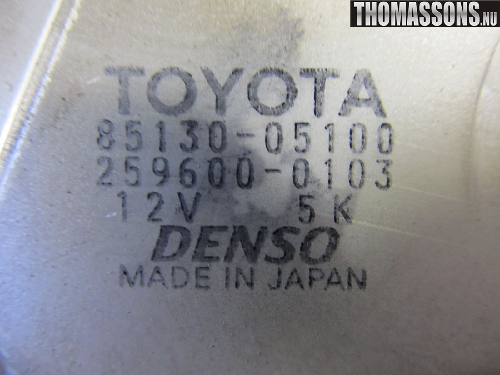Toyota AVENSIS 07-08 Viskermotor Bakluke