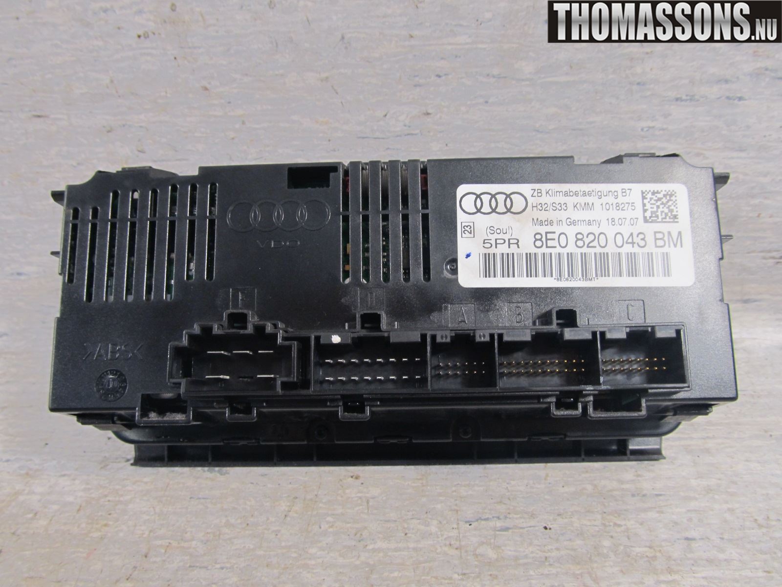 Audi A4/S4 05-07 Varme Ac Betjening-Display