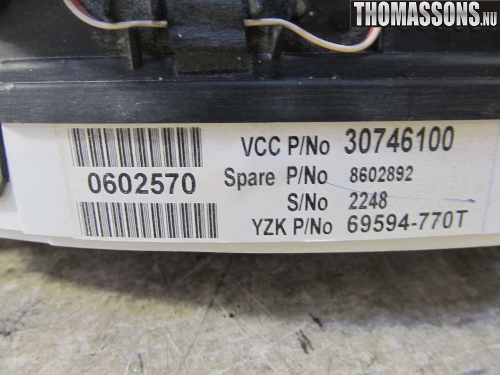 Volvo S60 05-10 Instr Kombinert