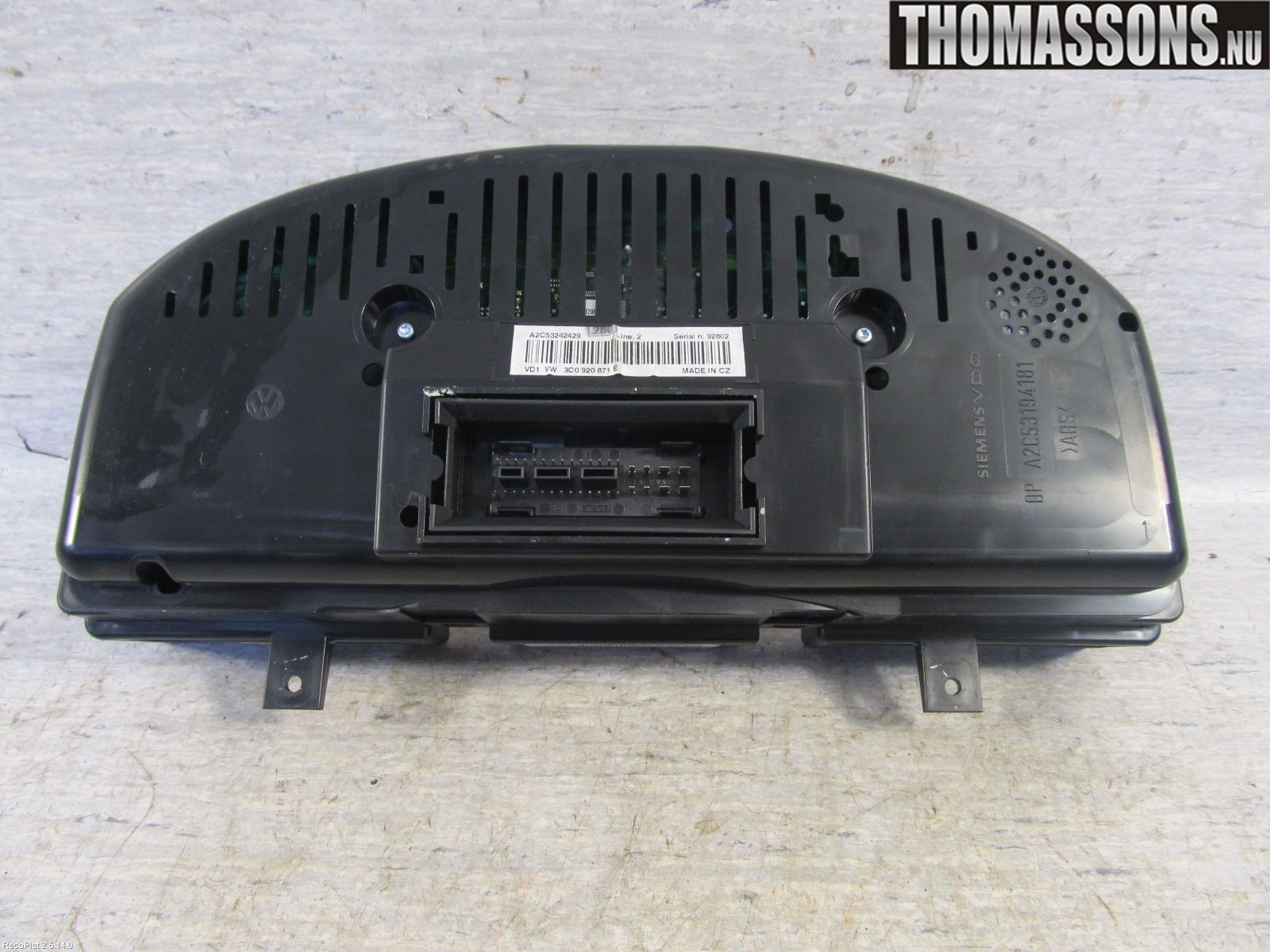 Volkswagen VW PASSAT 05-11 Instr Kombinert
