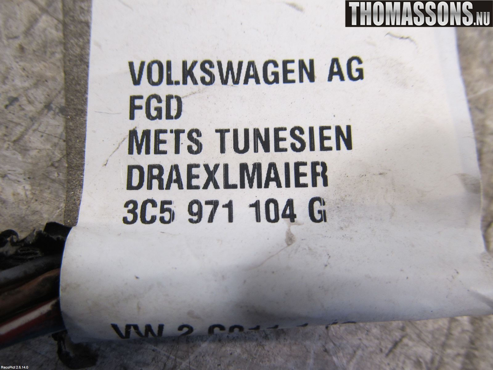 Volkswagen VW PASSAT 05-11 Sensor Ryggesensor