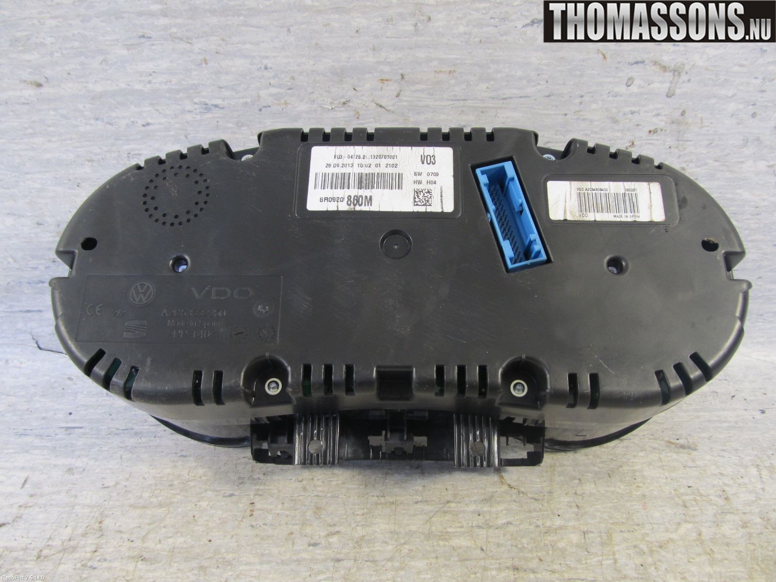 Volkswagen VW POLO 10-17 Instr Kombinert