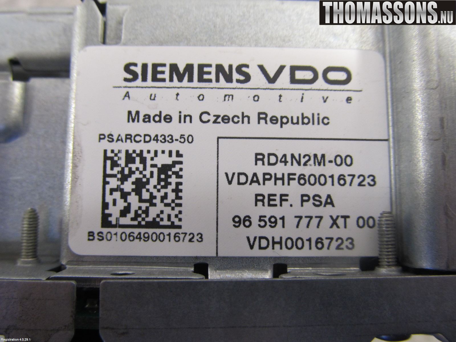 Citroen C4 PICASSO 06-13 Stereo Radio