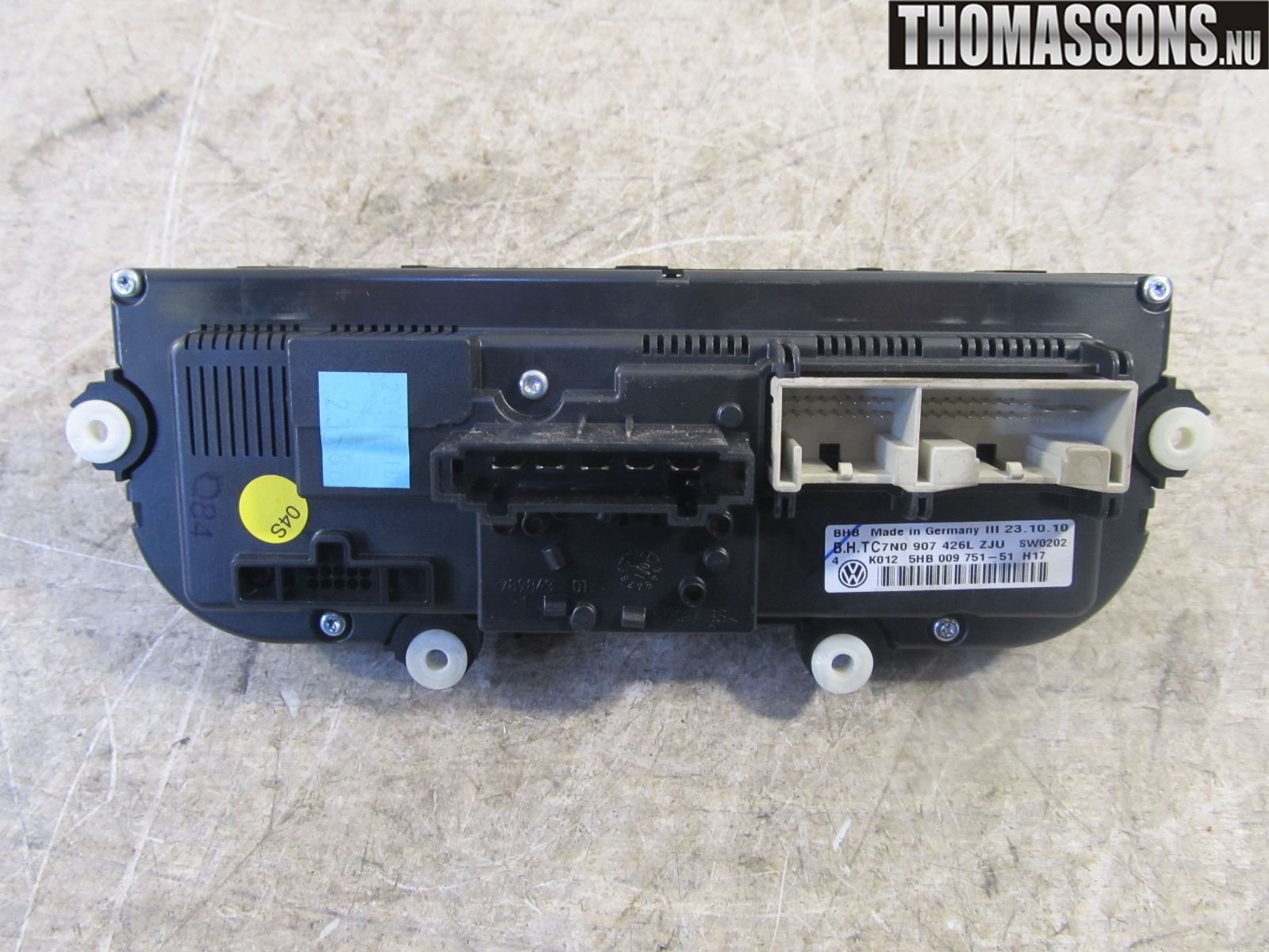 Volkswagen VW GOLF VI 09-13 Varme Ac Betjening-Display