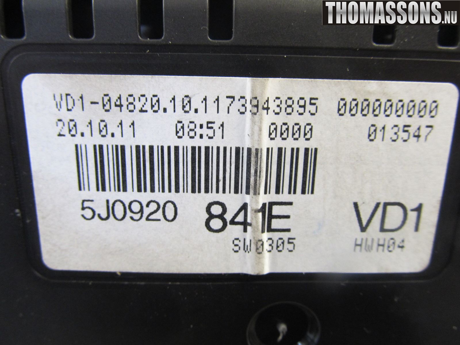 Skoda OCTAVIA (1Z) 05-13 Instr Kombinert