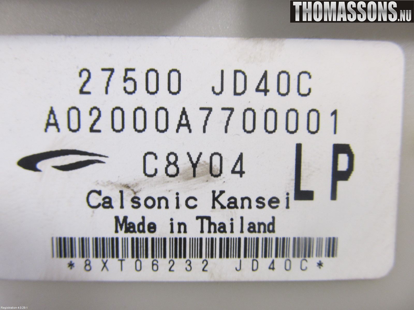 Nissan QASHQAI   07-10 Varme Ac Betjening-Display