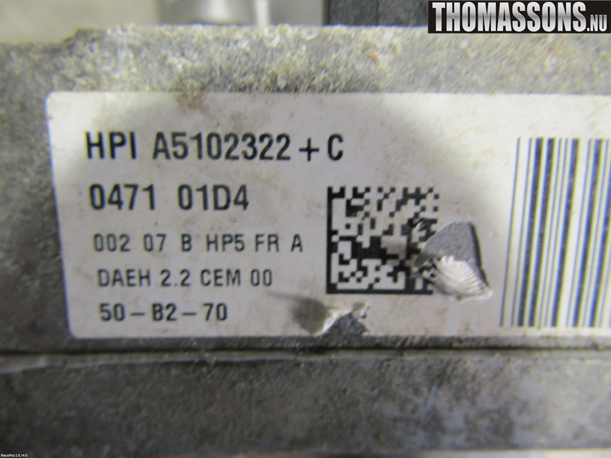Peugeot 3008 09-16 Servostyring Eletrisk Pumpe