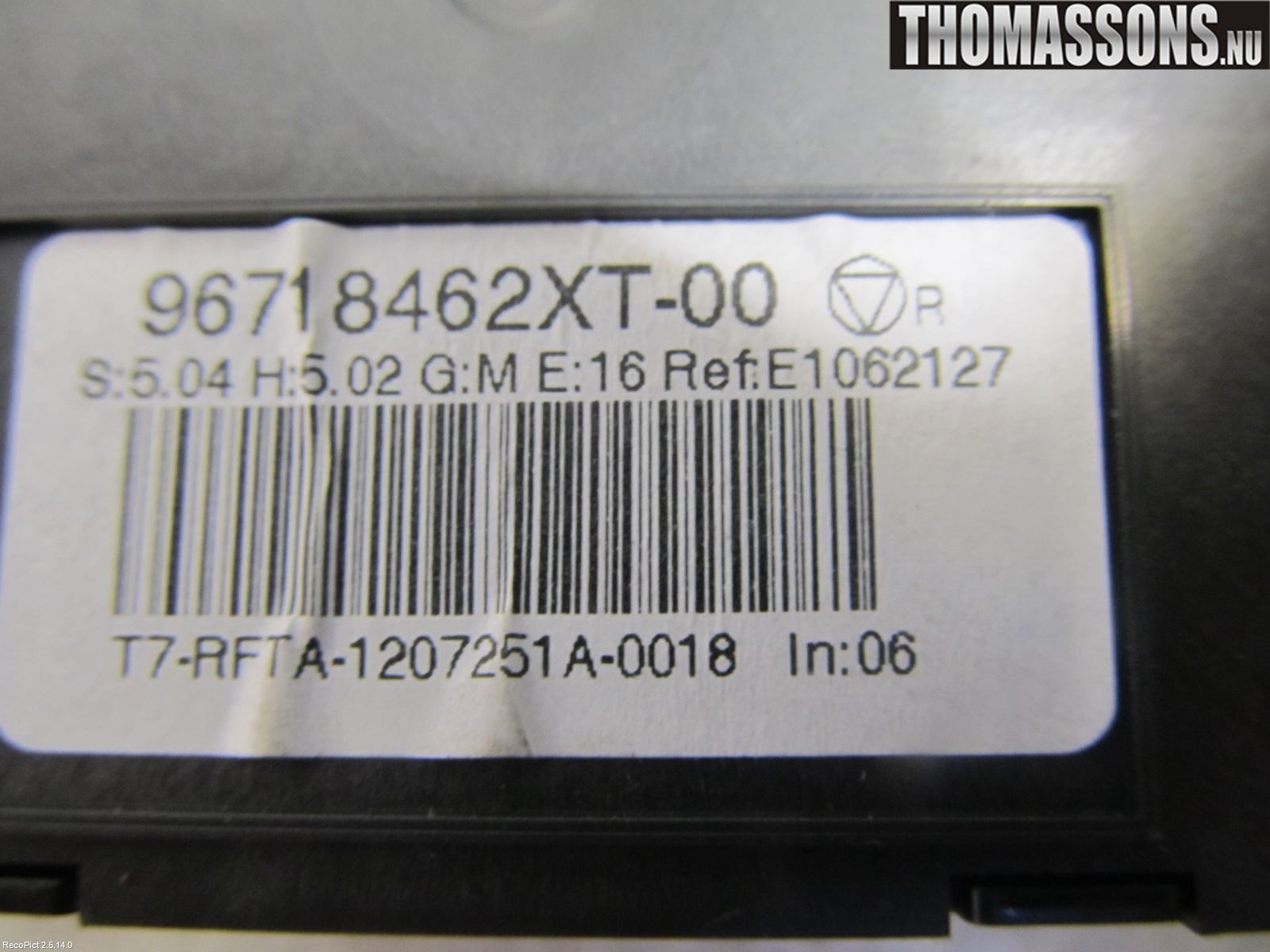 Peugeot 308 08-13 Varme Ac Betjening-Display