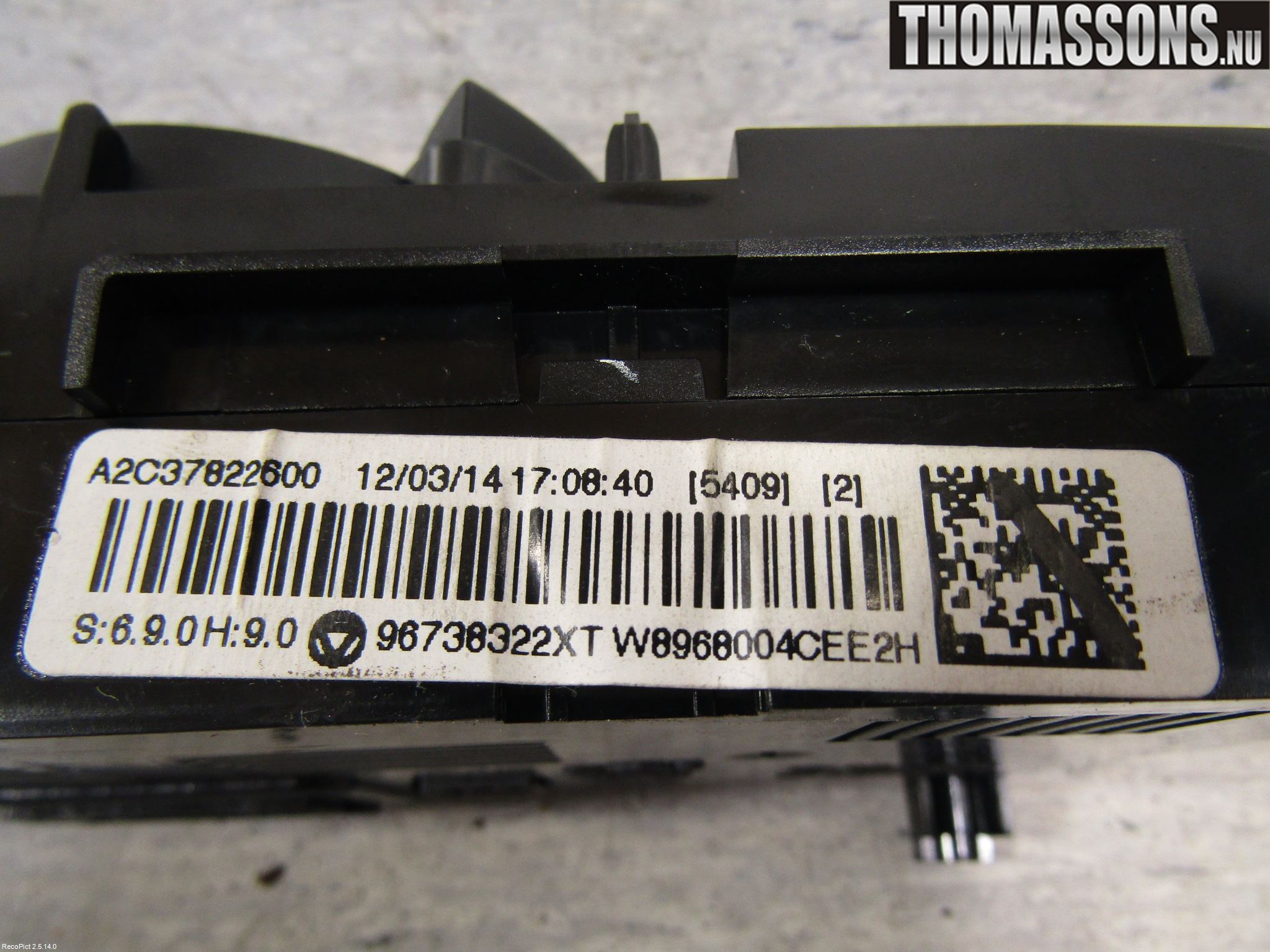 Peugeot 3008 09-16 Varme Ac Betjening-Display