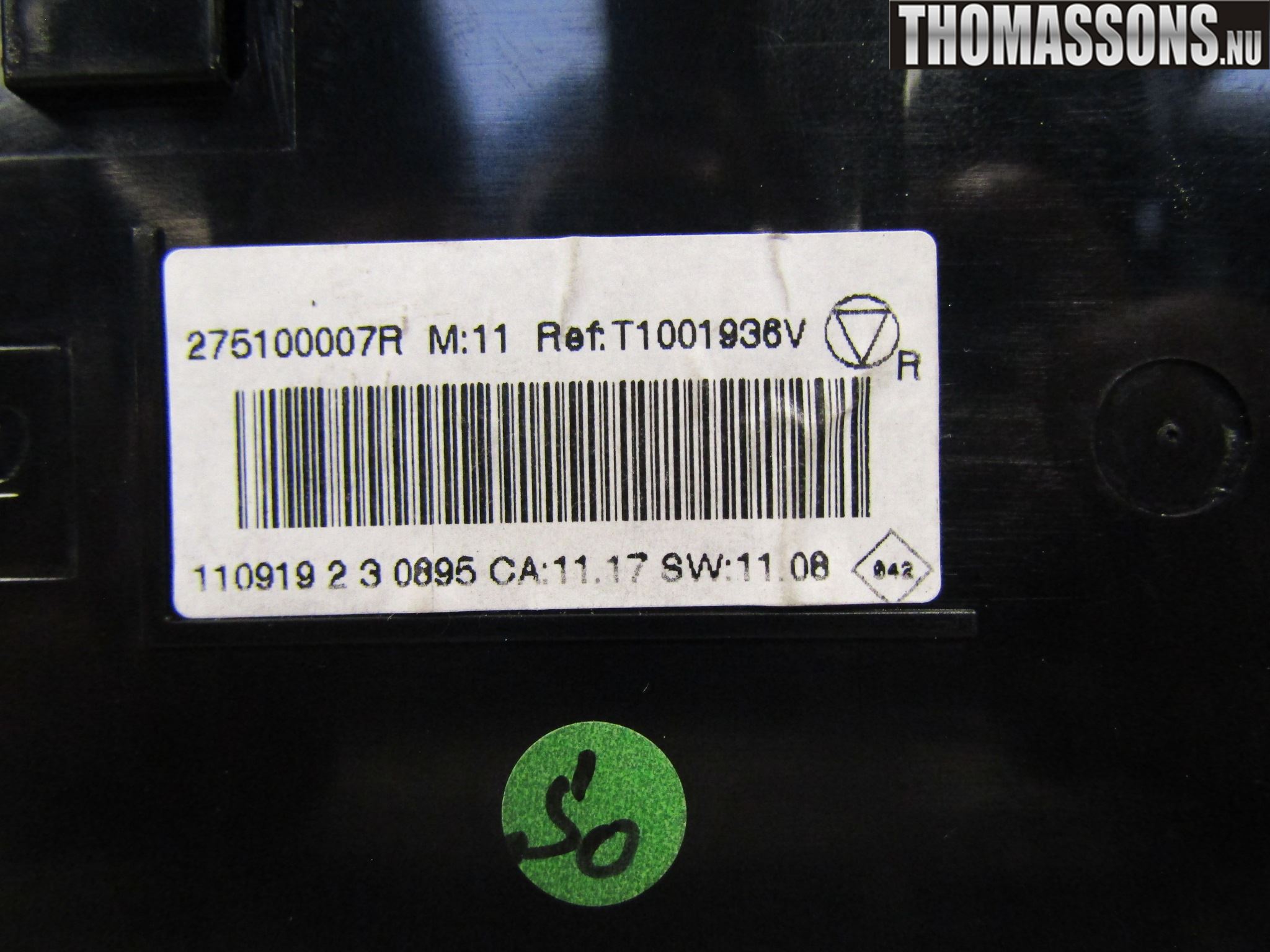 Renault MEGANE III 09-15 Varme Ac Betjening-Display