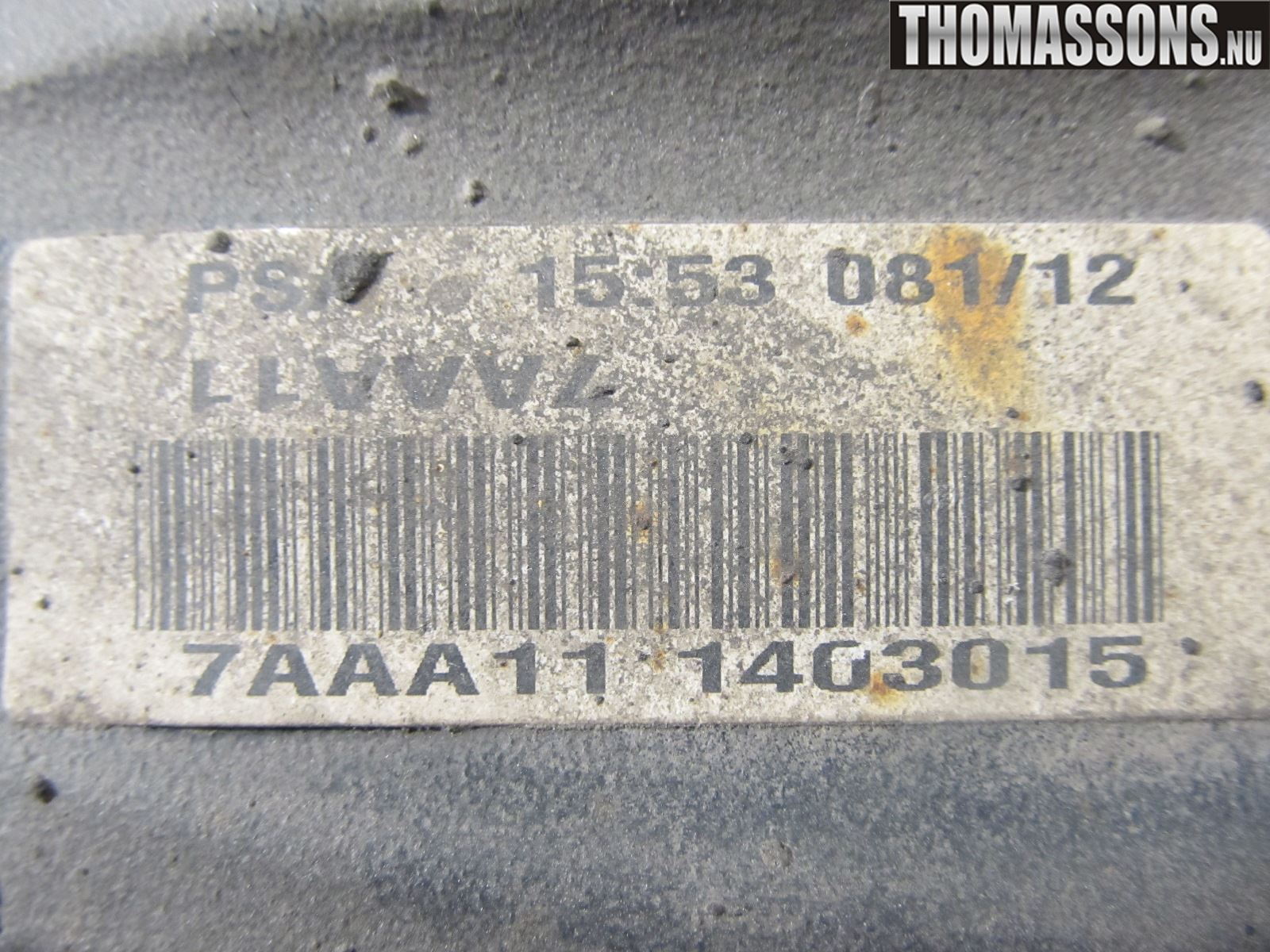 Peugeot 508 11-18 Bærearm Foran Høyre Nedre