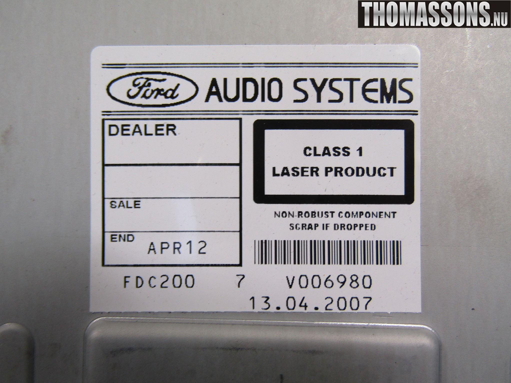 Ford MONDEO 07-15 Stereo Radio