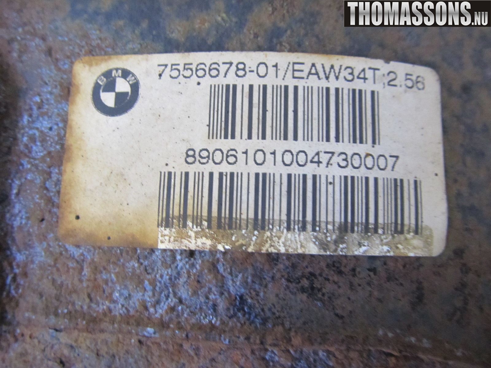 BMW 3 E90/91 SED/TOU 05-12 Bakaksel Kardang Bak -Diff