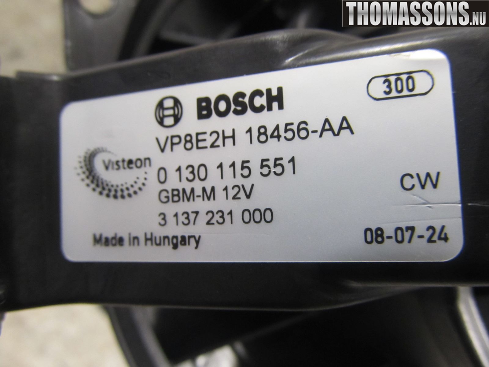 Ford FIESTA 09-12 Varmeapparat Viftemotor