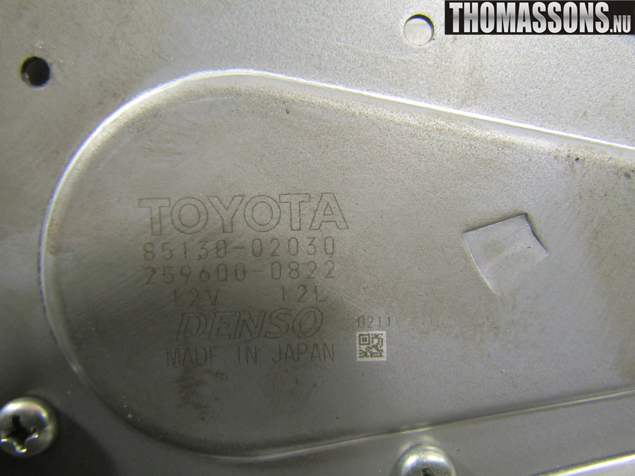 Toyota AURIS 10-12 Viskermotor Bakluke