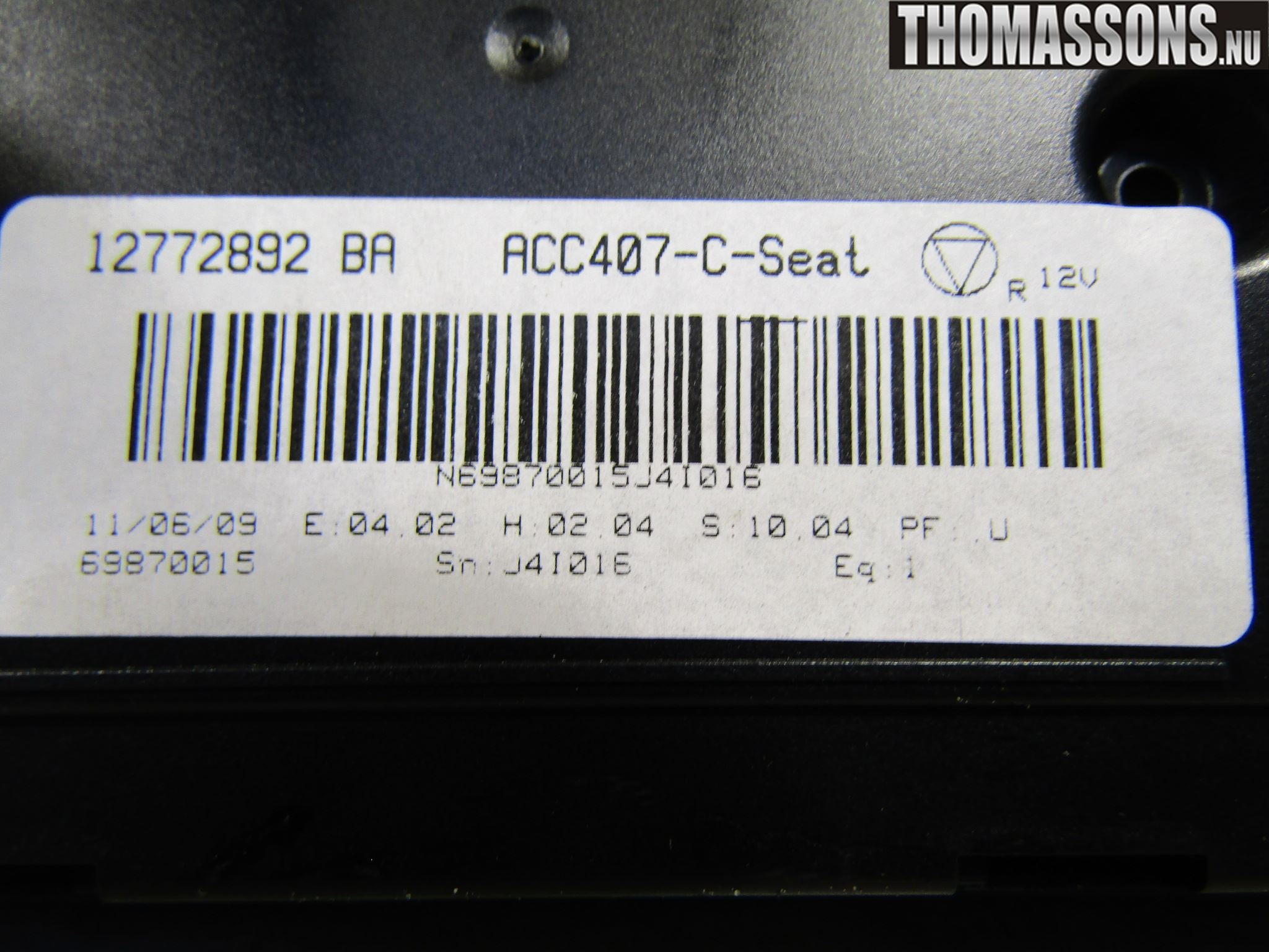 Saab 9-3 VER2/VER3 08-15 Varme Ac Betjening-Display