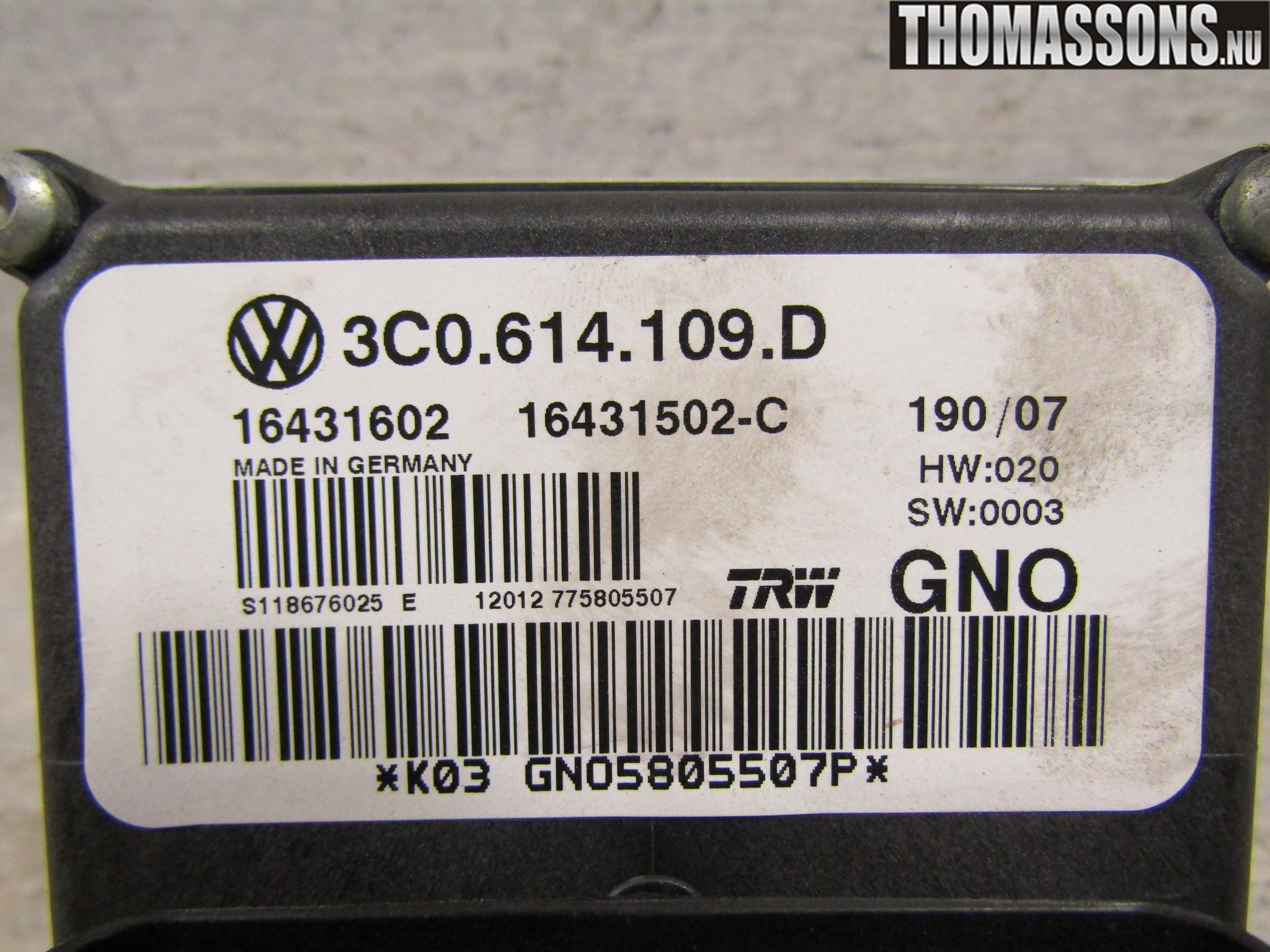 Volkswagen VW PASSAT 05-11 Abs Hydraulikkaggregat