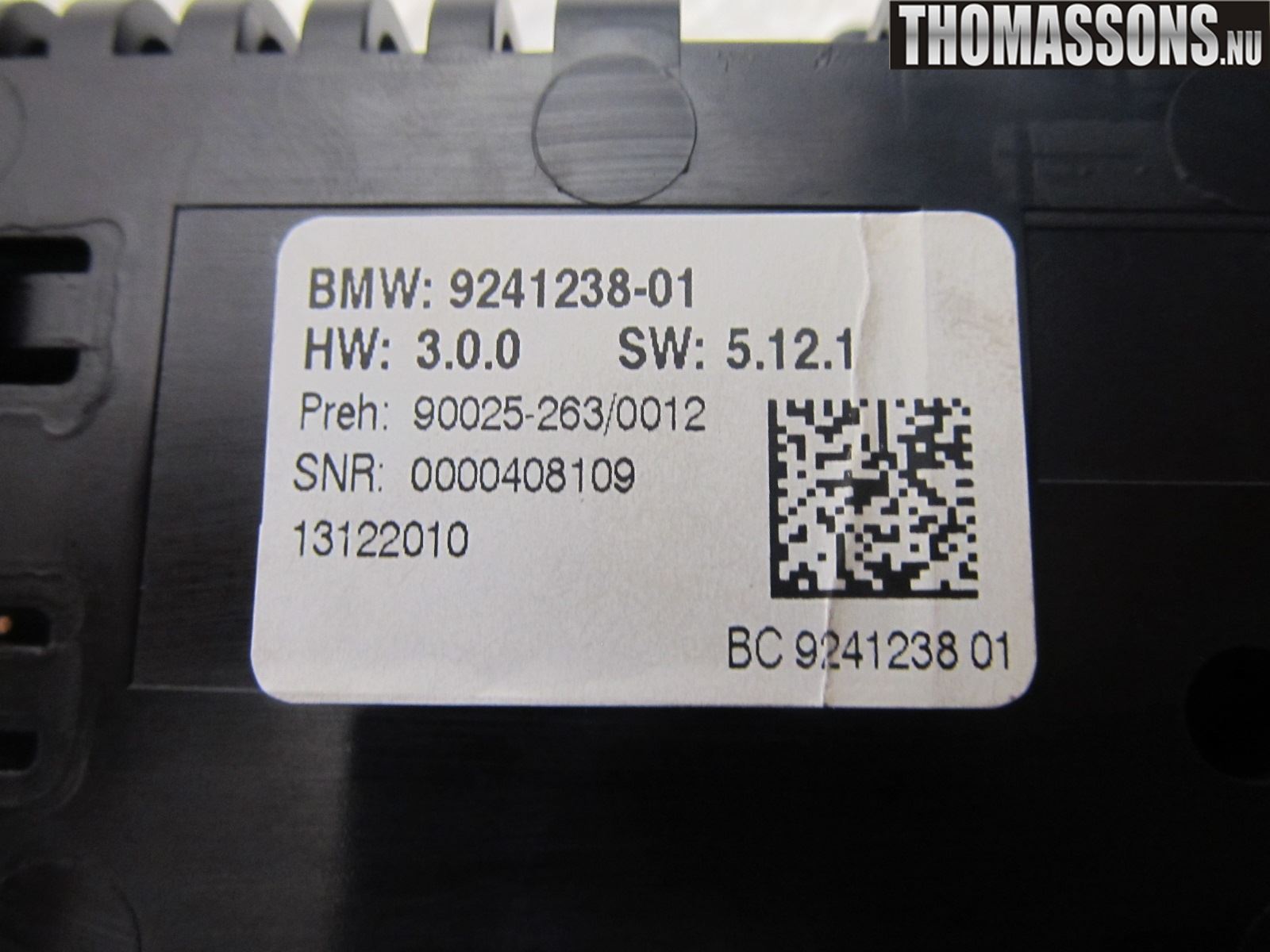 BMW 5 F10/F11/F18 09-17 Varme Ac Betjening-Display
