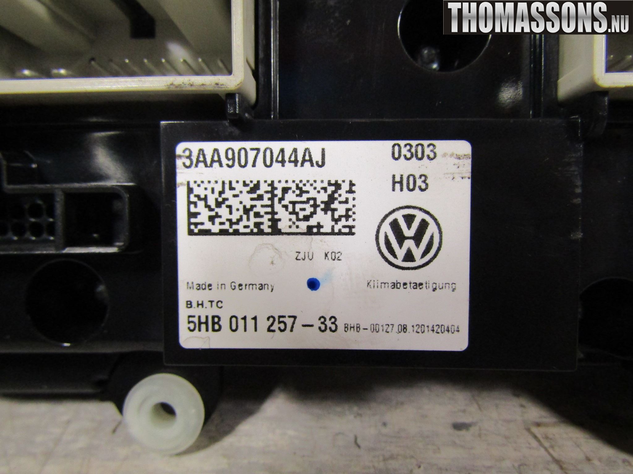 Volkswagen VW PASSAT 11-14 Varme Ac Betjening-Display