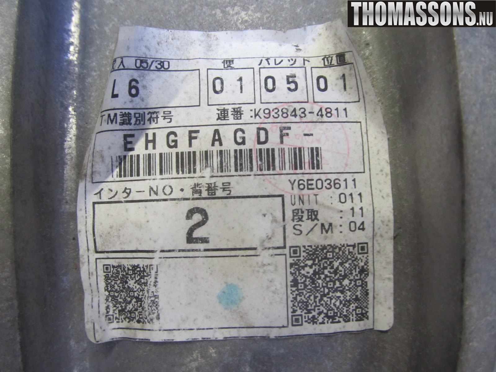 Lexus IS 220d/250/350 06-13 Gearkasse 6 Trinn