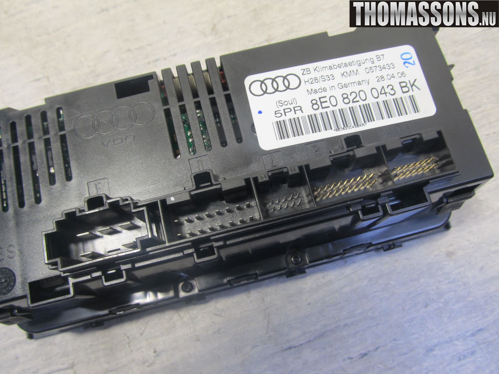 Audi A4/S4 05-07 Varme Ac Betjening-Display