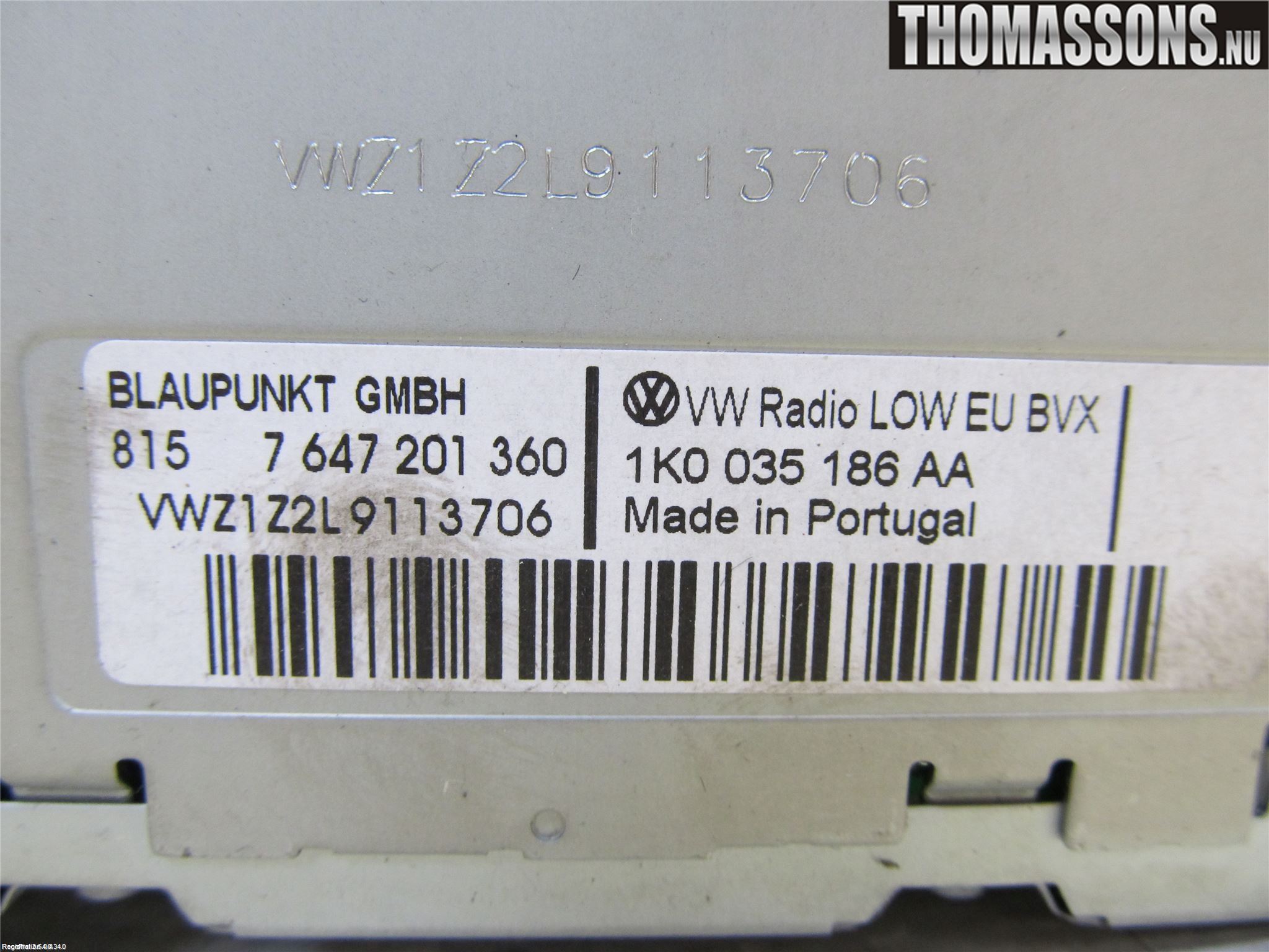 Volkswagen VW PASSAT CC 08-16 Stereo Radio Med Cd