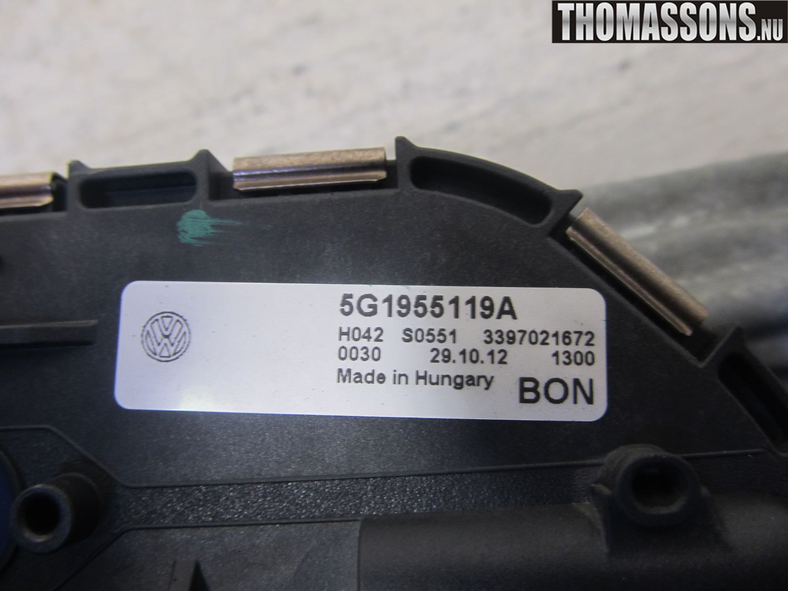 Volkswagen VW GOLF / E-GOLF VII 13-20 Viskermotor Frontrute