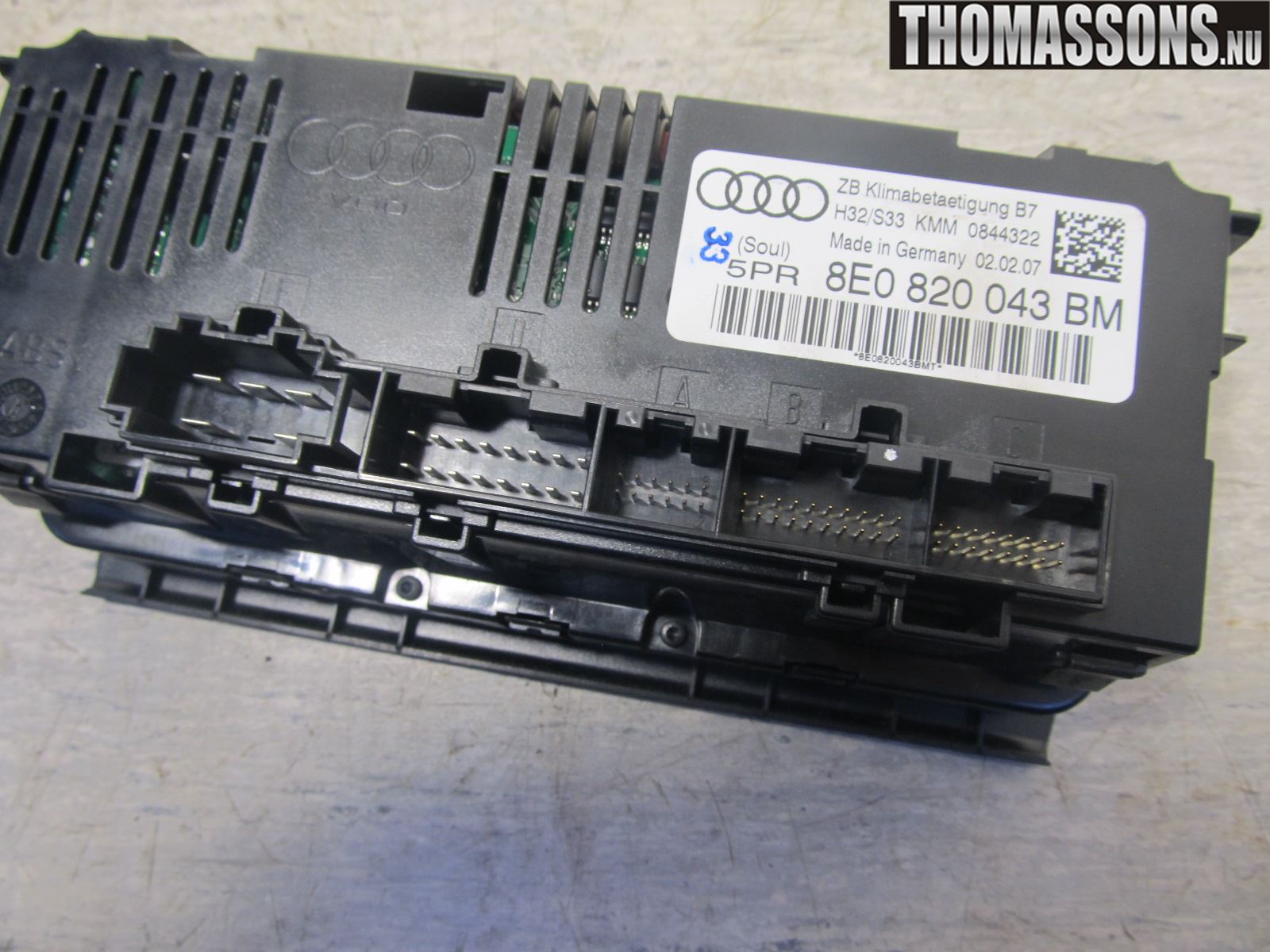 Audi A4/S4 05-07 Varme Ac Betjening-Display