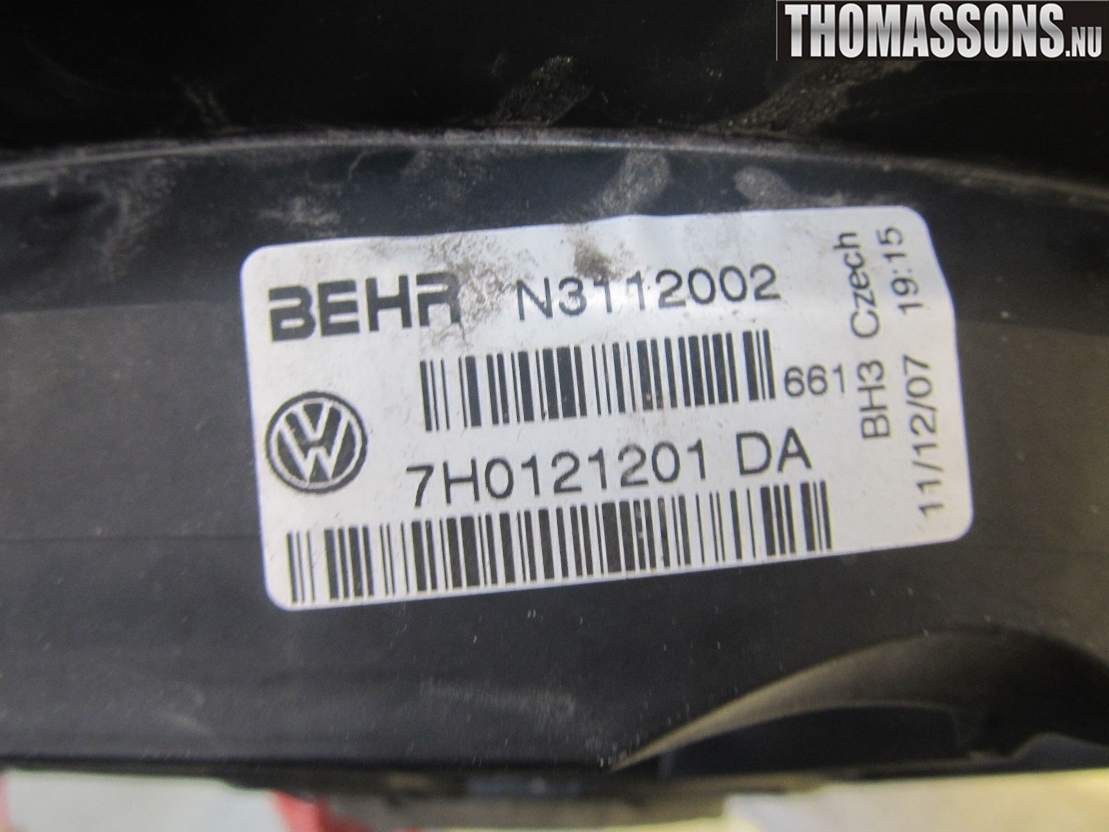 Volkswagen VW TRANSP/CARAVELLE (T5) 04-15 Kjølevifte Elektrisk