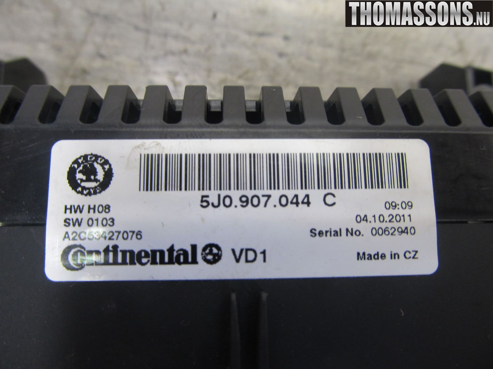 Skoda FABIA 07-14 Varme Ac Betjening-Display