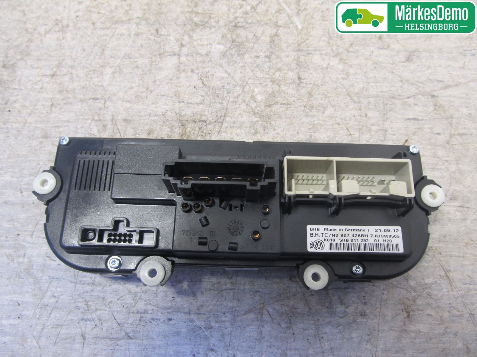 Volkswagen VW GOLF VI 09-13 Varme Ac Betjening-Display