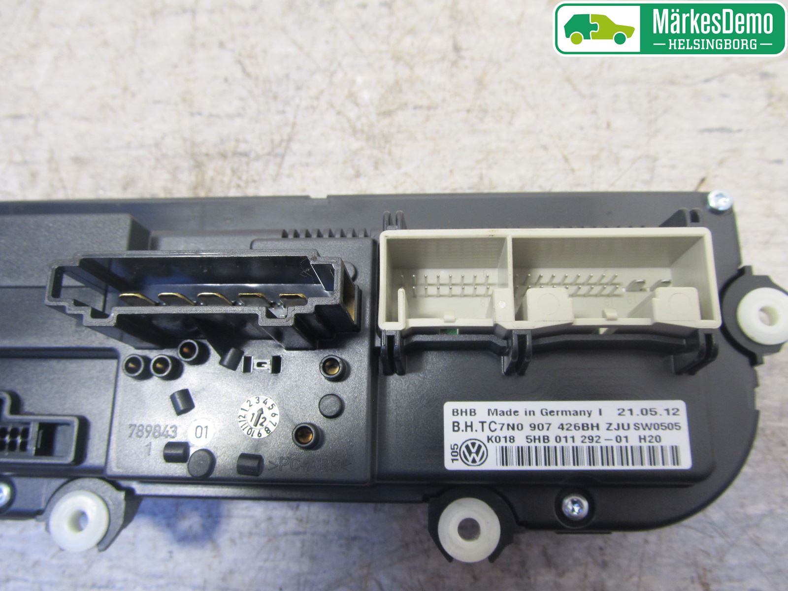 Volkswagen VW GOLF VI 09-13 Varme Ac Betjening-Display