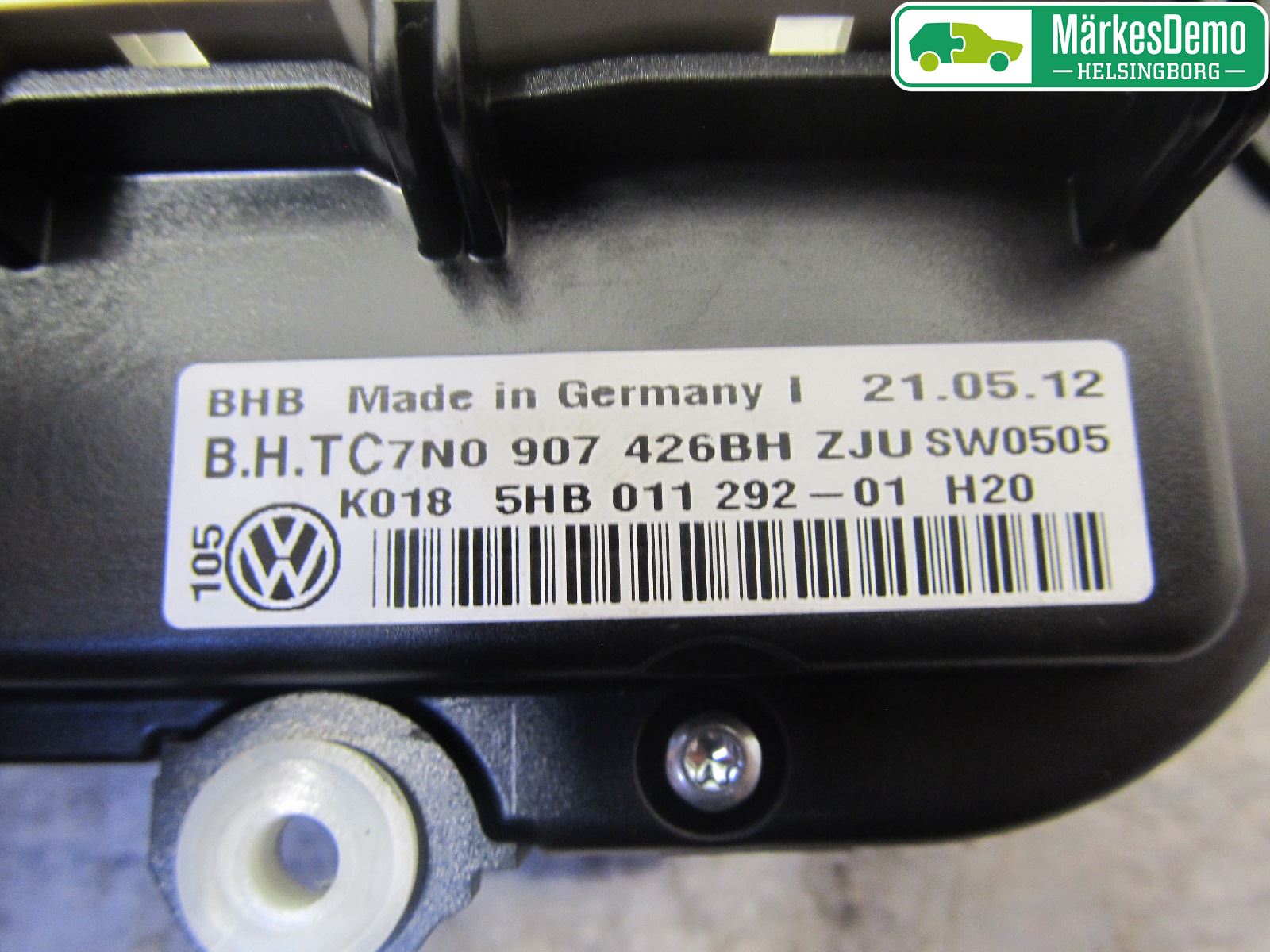 Volkswagen VW GOLF VI 09-13 Varme Ac Betjening-Display