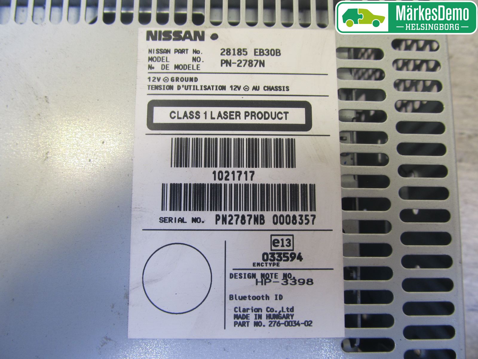 Nissan NAVARA 05-16 Stereo Radio Med Cd
