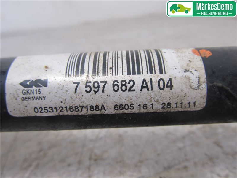 BMW 1 F20/F21 11-19 Drivaksel Bak Kompl Høyre