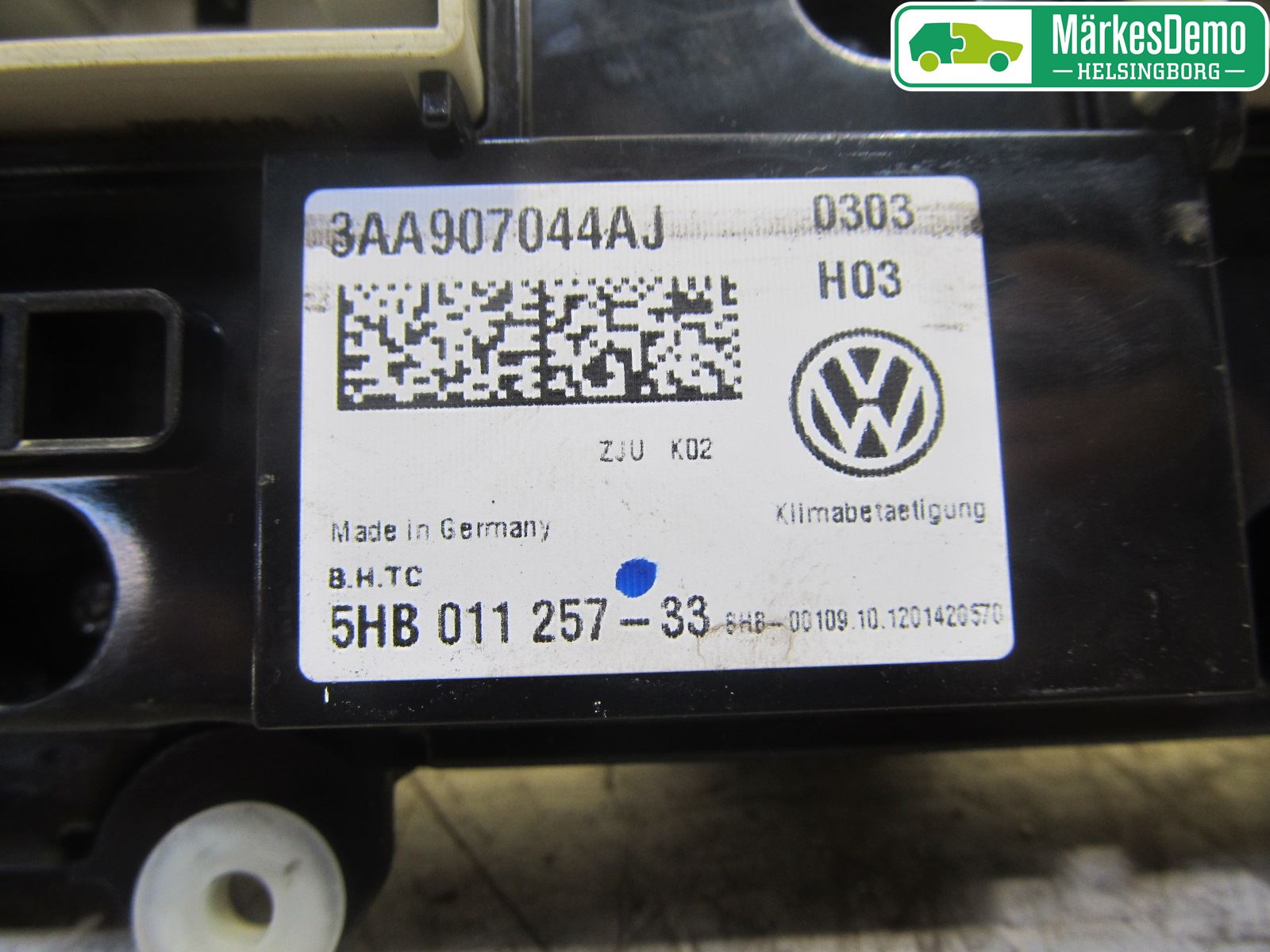 Volkswagen VW PASSAT 11-14 Varme Ac Betjening-Display
