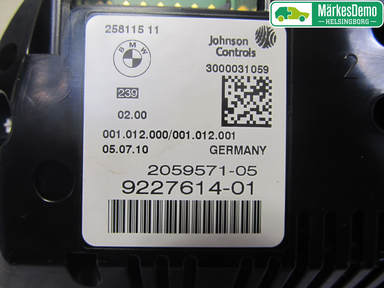 BMW 5 F10/F11/F18 09-17 Instr Kombinert