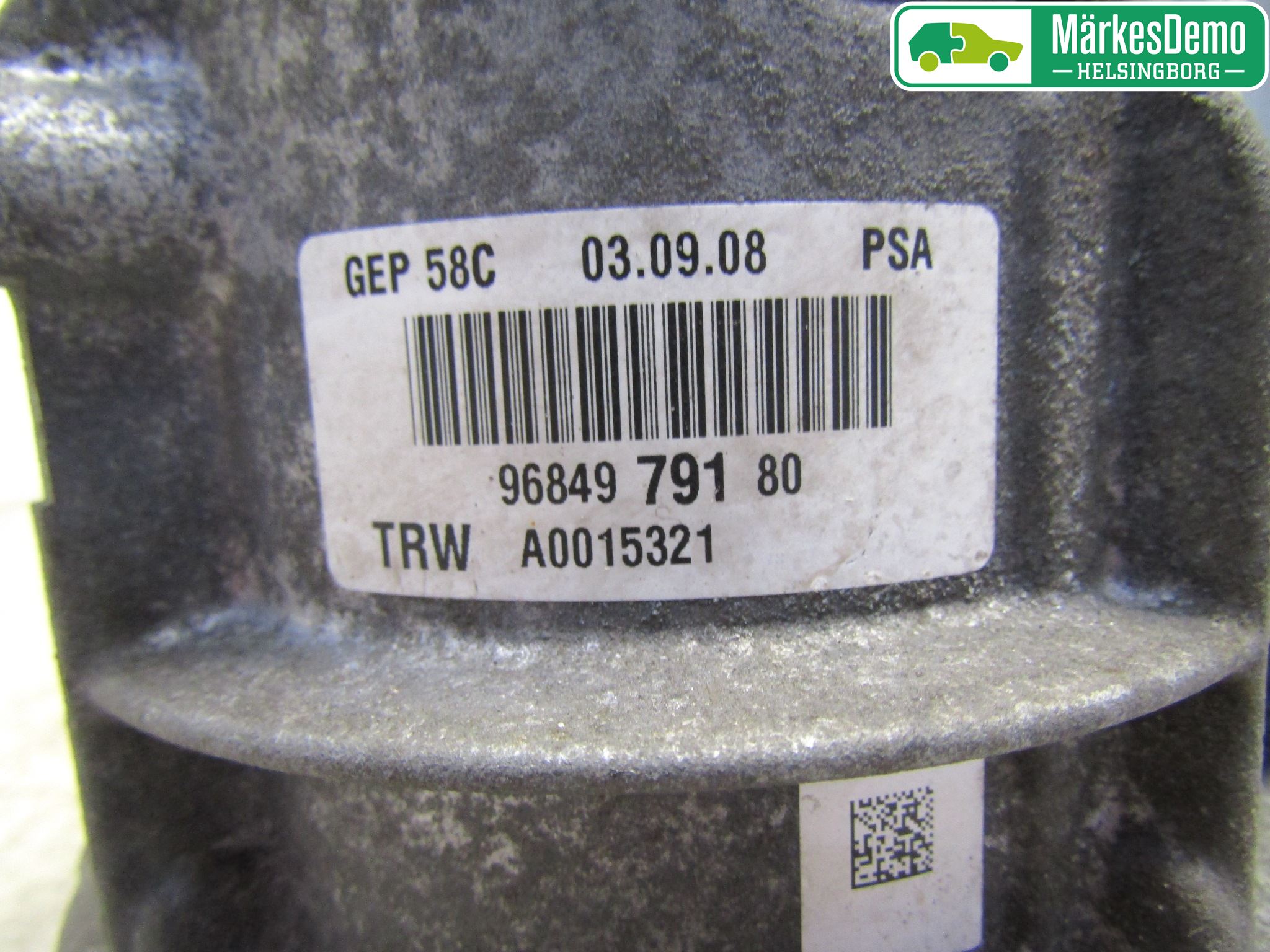 Peugeot 308 08-13 Servostyring Eletrisk Pumpe
