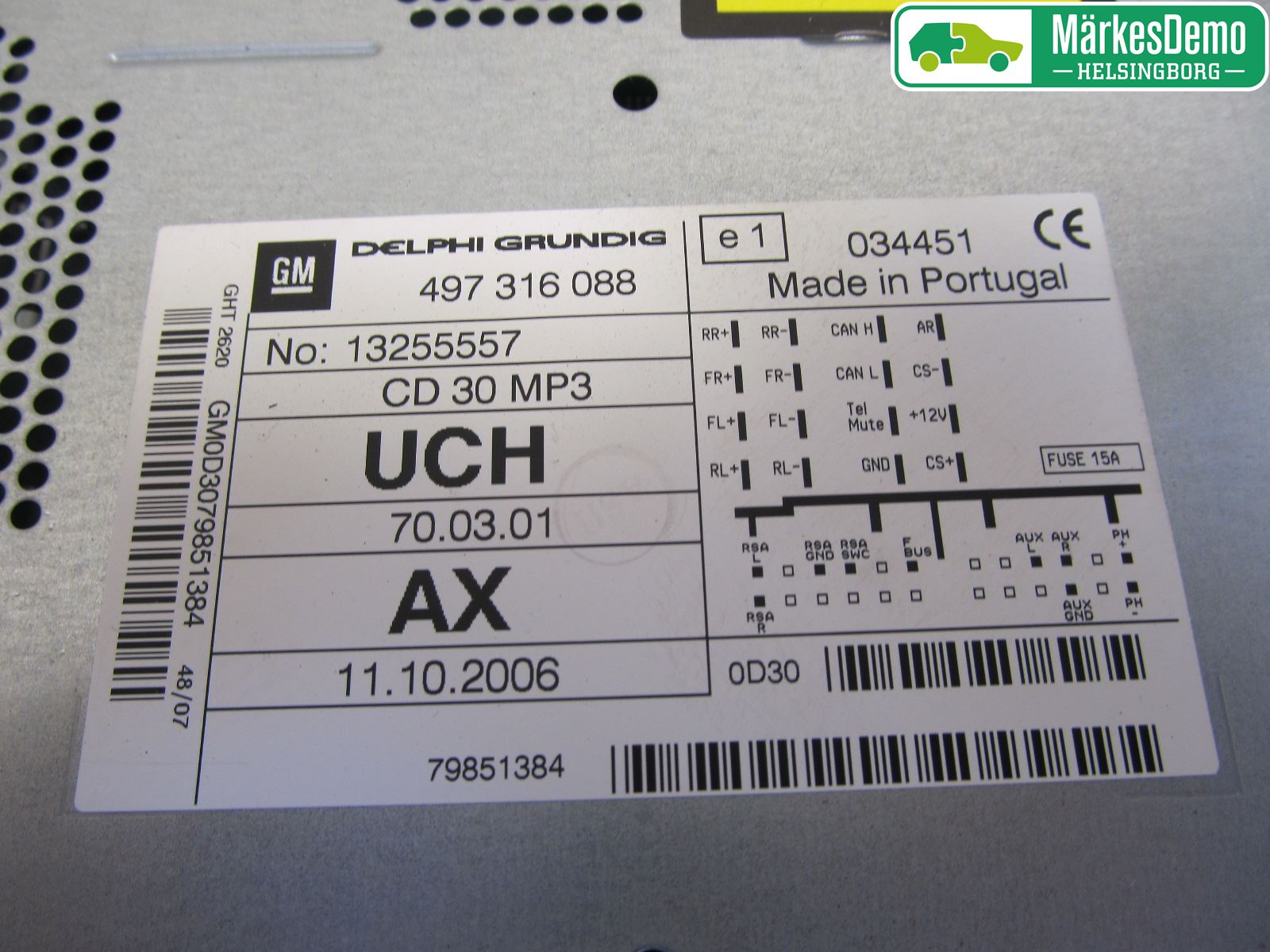 Opel ZAFIRA B 06-14 Stereo Radio Med Cd