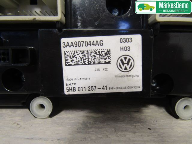 Volkswagen VW PASSAT 11-14 Varme Ac Betjening-Display