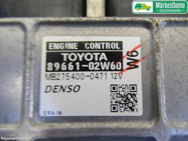 Toyota AURIS 10-12 Styreenhet Innsprøytning