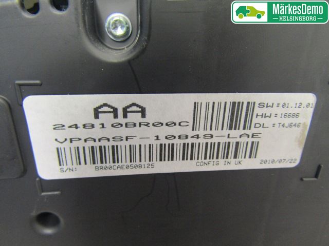 Nissan QASHQAI 10-14 Instr Kombinert