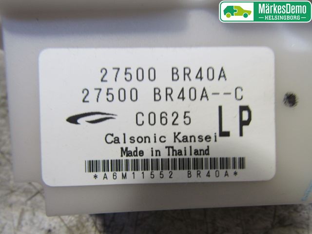 Nissan QASHQAI 10-14 Varme Ac Betjening-Display