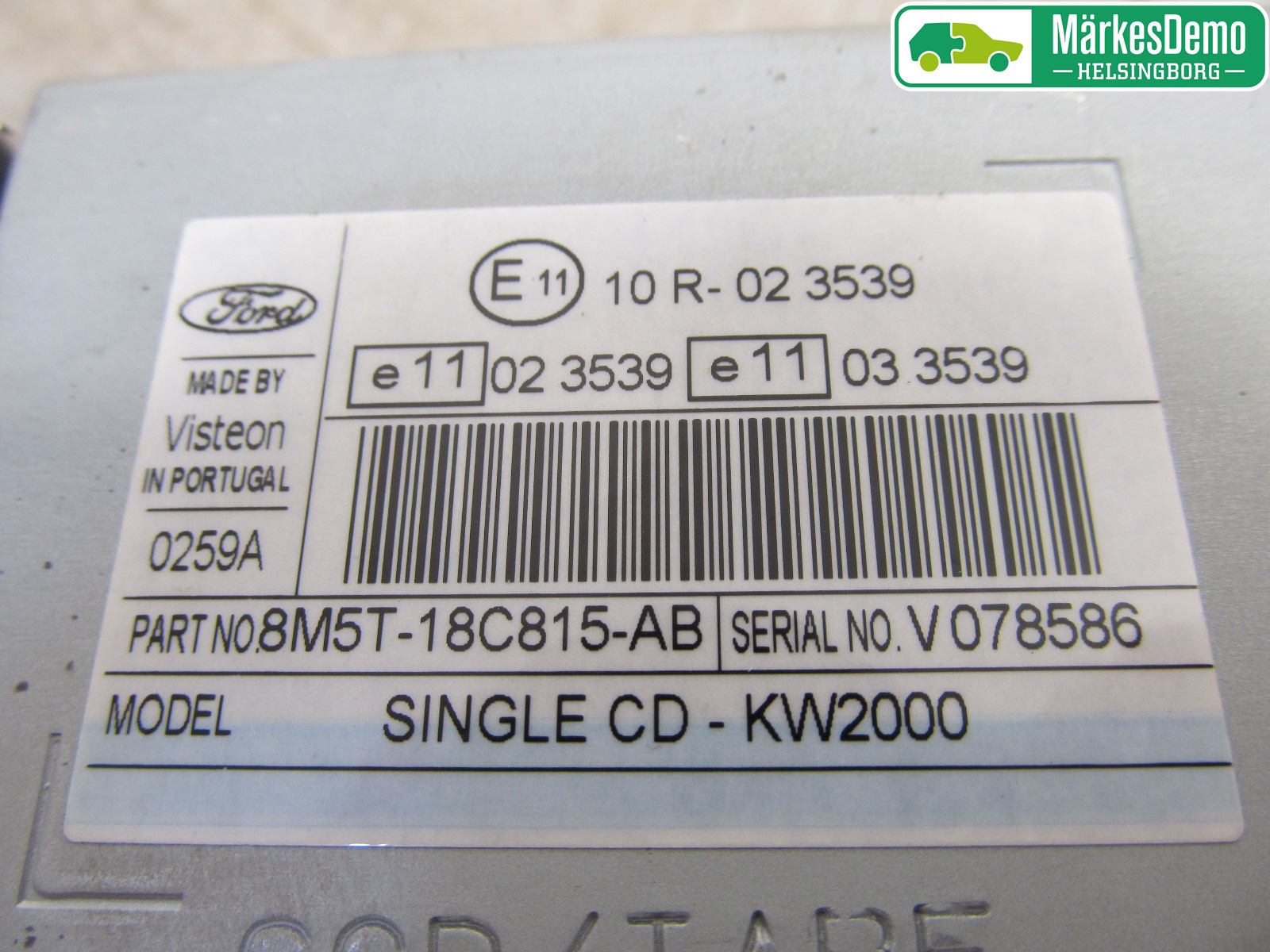 Ford FOCUS 08-11 Stereo Radio Med Cd