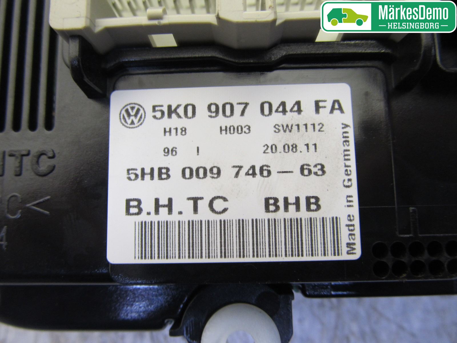 Volkswagen VW PASSAT 11-14 Varme Ac Betjening-Display