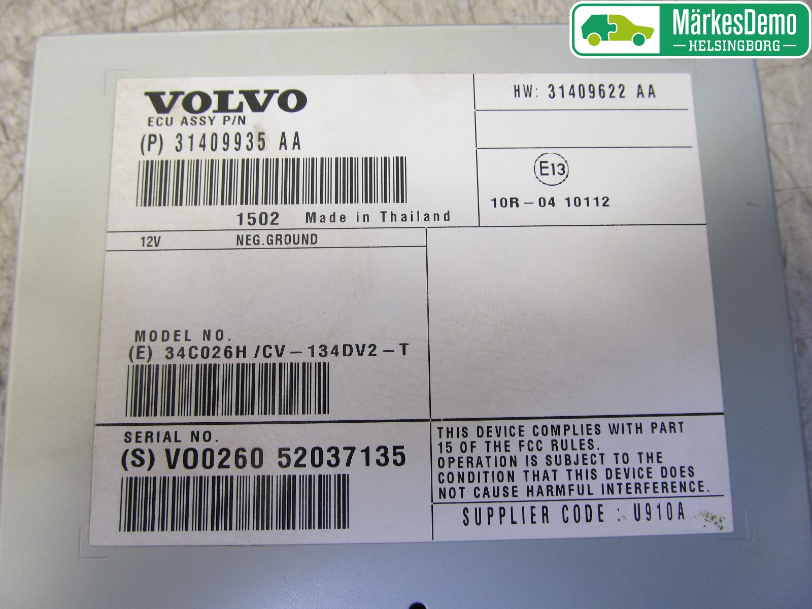 Volvo XC60 14-17 Stereo Forsterker