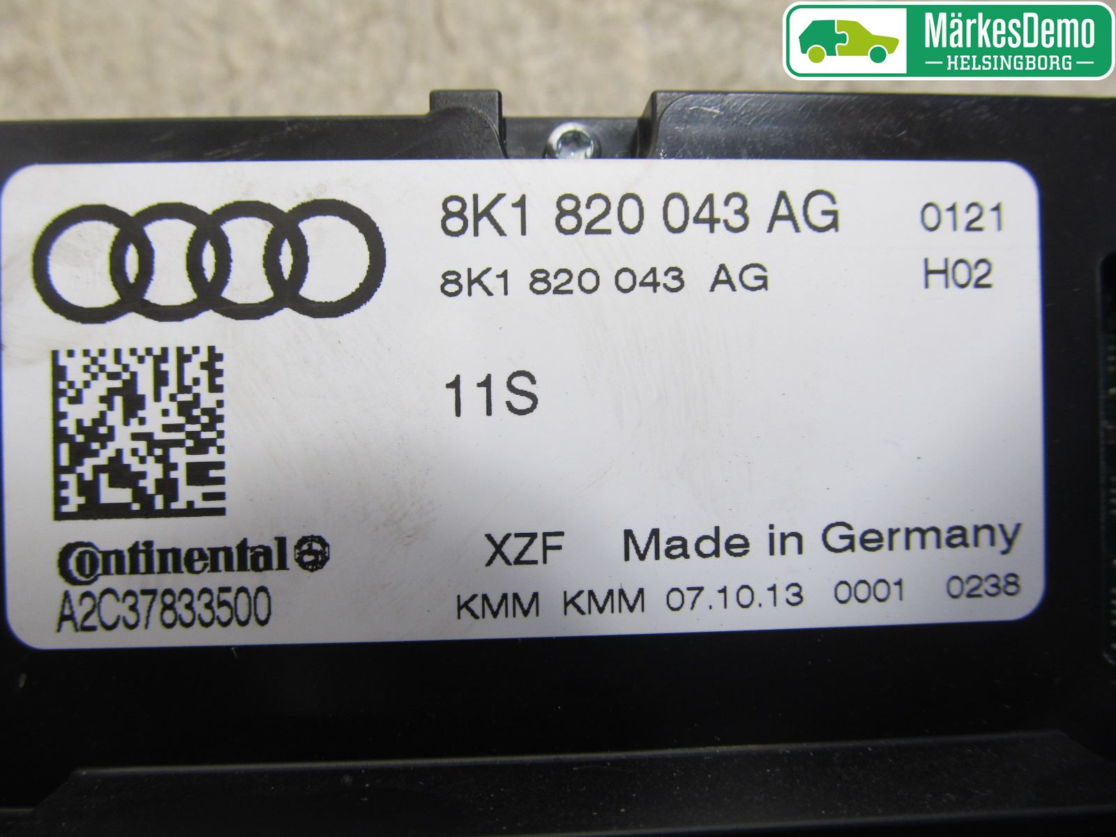 Audi A4 12-15 Varme Ac Betjening-Display